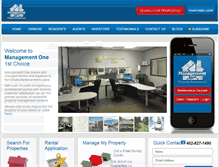 Tablet Screenshot of 1stchoice.managementone.com